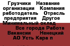 Грузчики › Название организации ­ Компания-работодатель › Отрасль предприятия ­ Другое › Минимальный оклад ­ 100 000 - Все города Работа » Вакансии   . Ненецкий АО,Усть-Кара п.